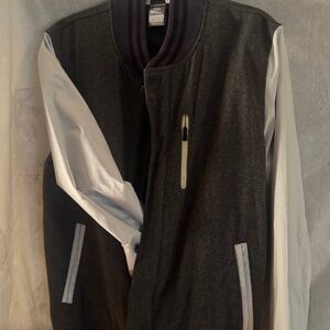 Nike sportswear, designer, varsity bomber jacket